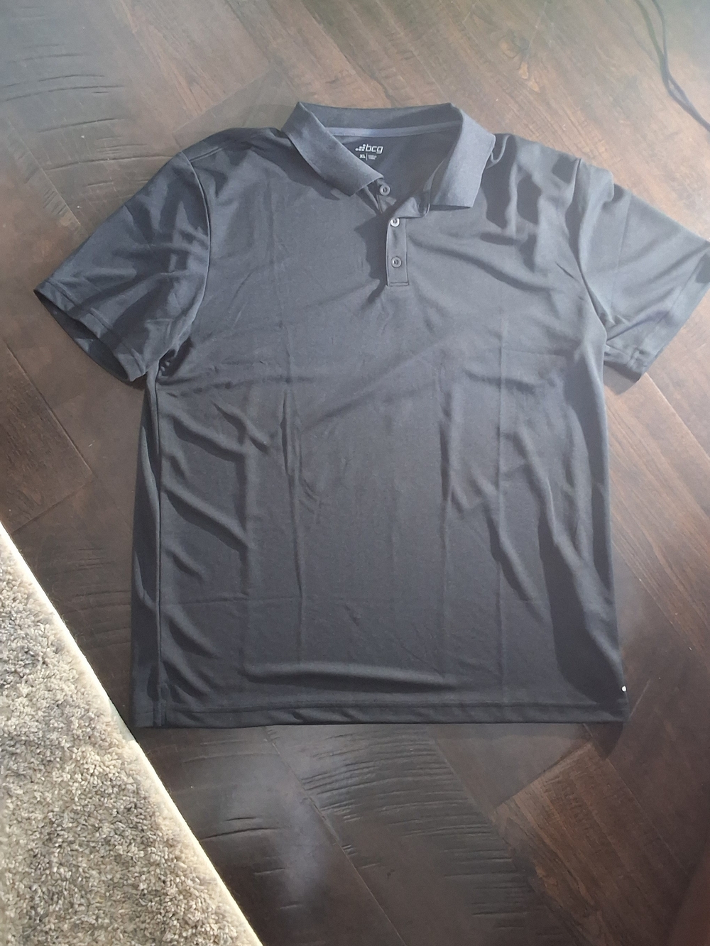 bcg Black Men's Athletic Polo